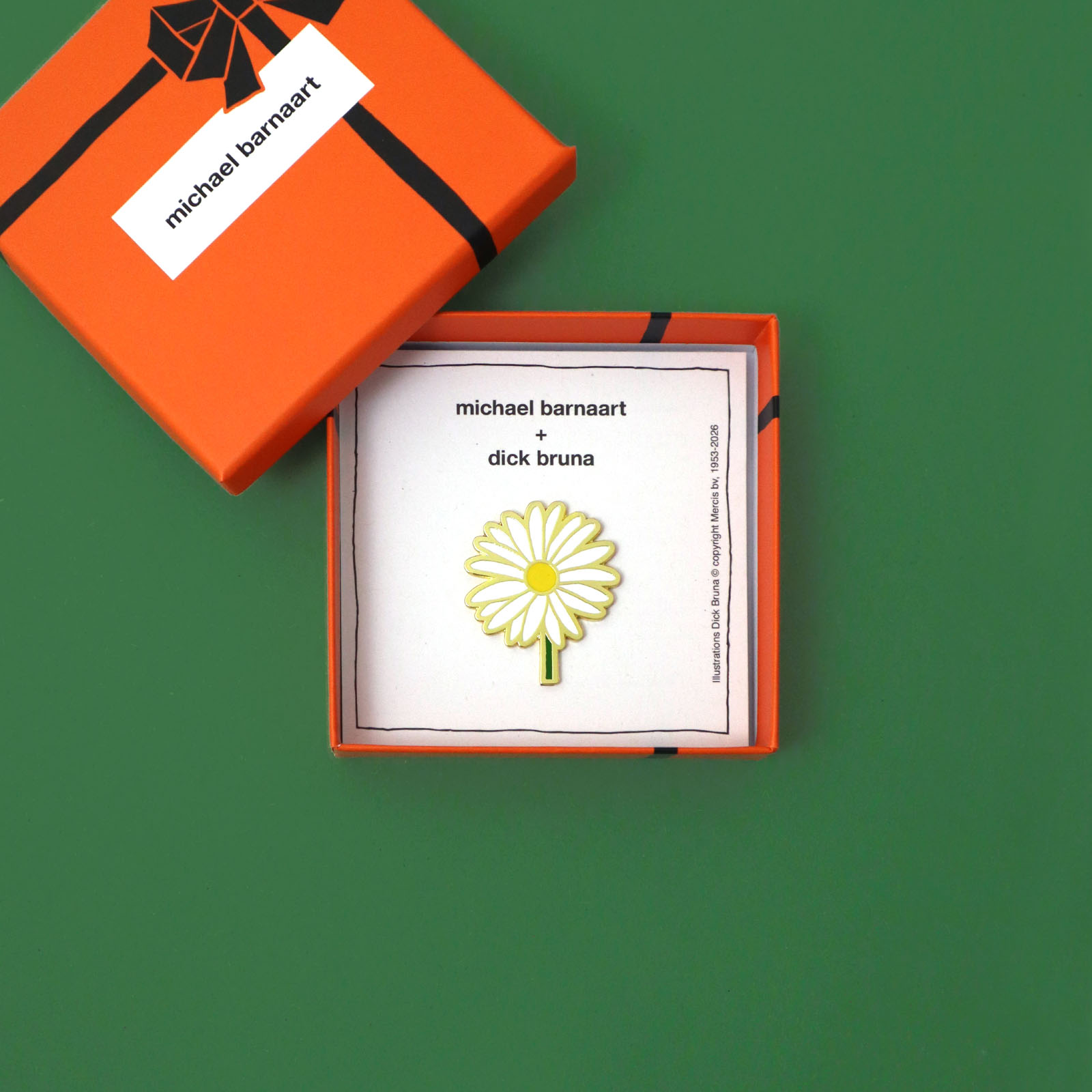 Dick Bruna Daisy brooch - Michael Barnaart - Image 2