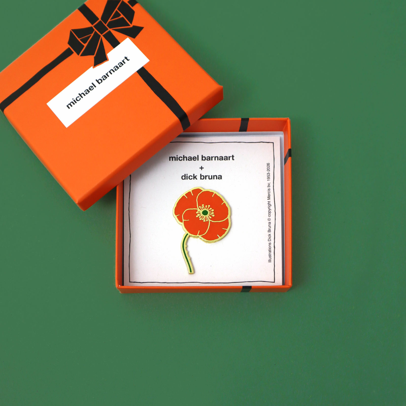Dick Bruna Poppy brooch - Michael Barnaart - Image 2