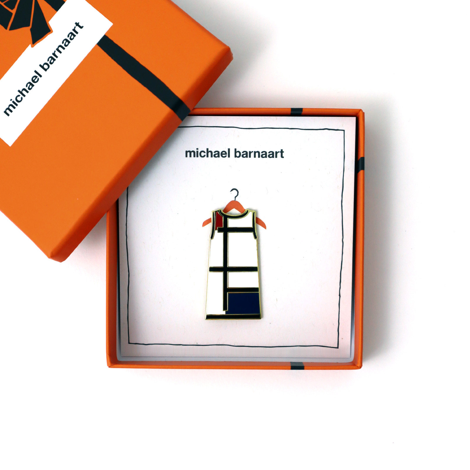 Mondrian dress pin - Michael Barnaart - Image 2